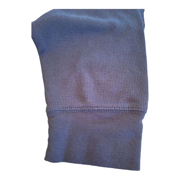 Redhead Thermal Four Button Henley 2XL Big & Tall Men XXL Blue with Brown Trim - Picture 10 of 14